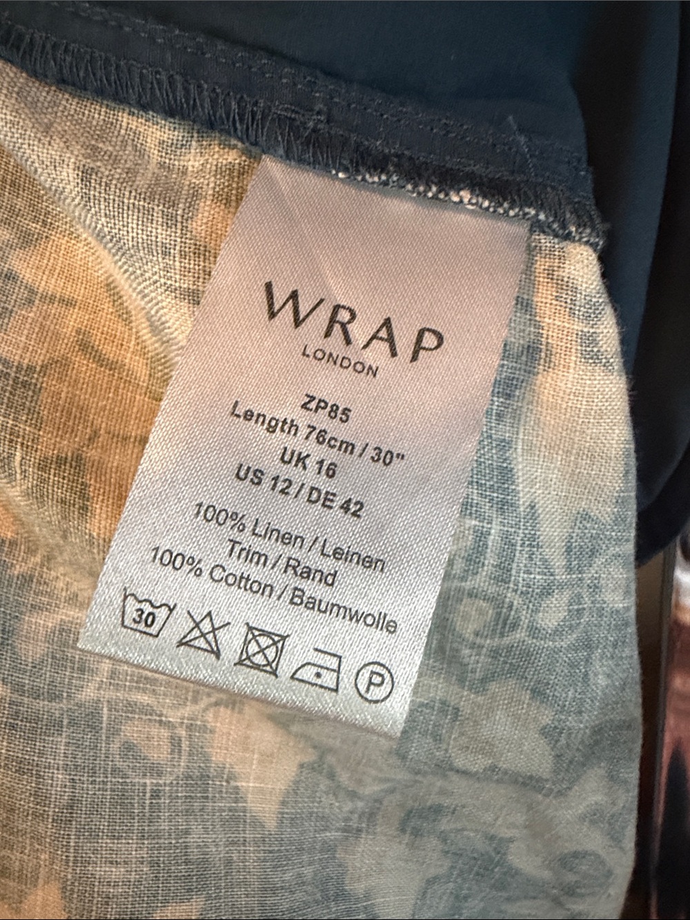 Floral wide leg trousers from Wrap London - Picture 6 of 7